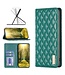 Binfen Color Groen Ruiten Bookcase Hoesje voor de iPhone 15 Pro