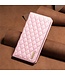 Binfen Color Roze Ruiten Bookcase Hoesje voor de iPhone 15 Pro