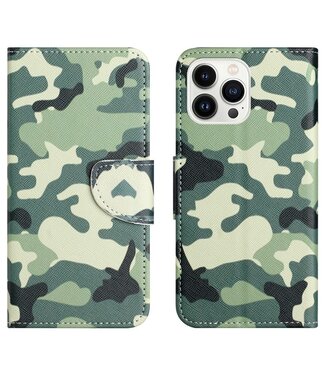 SoFetch Leger Bookcase Hoesje iPhone 15 Pro