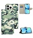 SoFetch  Leger Bookcase Hoesje voor de iPhone 15 Pro