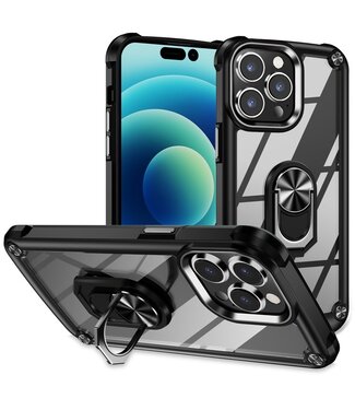SoFetch Zwart Lensbescherming TPU Hoesje iPhone 15 Pro