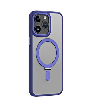 SoFetch Navy Blauw Ringhouder Hybride Hoesje iPhone 15 Pro