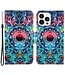 SoFetch Mandala Bookcase Hoesje met Polsbandje voor de iPhone 15 Pro