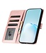 SoFetch Rosegoud Zijde Bookcase Hoesje met Koord voor de iPhone 15 Pro