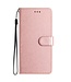 SoFetch Rosegoud Zijde Bookcase Hoesje met Koord voor de iPhone 15 Pro
