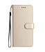 SoFetch Goud Zijde Bookcase Hoesje met Koord voor de iPhone 15 Pro