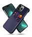 SoFetch Blauw Pasjeshouder Faux Leder Hoesje voor de iPhone 15 Pro