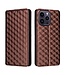 SoFetch Bruin Modern Bookcase Hoesje voor de iPhone 15 Pro