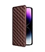 SoFetch Bruin Modern Bookcase Hoesje voor de iPhone 15 Pro