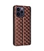 SoFetch Bruin Modern Bookcase Hoesje voor de iPhone 15 Pro