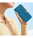 SoFetch Blauw Bloemen Bookcase Hoesje voor de iPhone 15 Pro