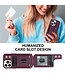 SoFetch Bordeaux Rood Pasjeshouder Wallet Hoesje met Koord voor de iPhone 15 Pro
