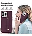SoFetch Bordeaux Rood Pasjeshouder Wallet Hoesje met Koord voor de iPhone 15 Pro