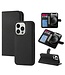SoFetch Zwart Wallet Bookcase Hoesje voor de iPhone 15 Pro