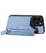 SoFetch Blauw Pasjeshouder Faux Leder Hoesje voor de iPhone 15 Pro