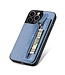 SoFetch Blauw Pasjeshouder Faux Leder Hoesje voor de iPhone 15 Pro