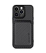SoFetch Zwart Pasjeshouder Faux Leder Hoesje voor de iPhone 15 Pro