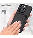SoFetch Zwart Pasjeshouder Faux Leder Hoesje voor de iPhone 15 Pro