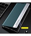 SoFetch Donkerblauw Stijlvol Faux Leder Hoesje voor de iPhone 15 Pro