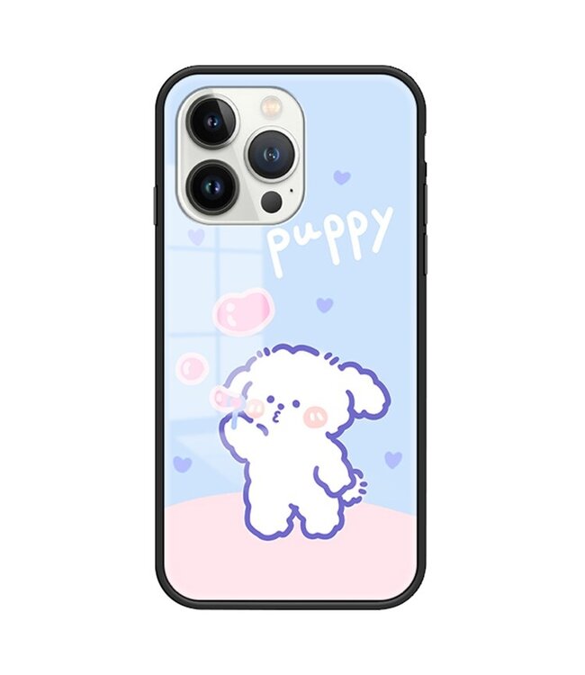 SoFetch Bubbel Puppy Hybride Hoesje voor de iPhone 15 Pro
