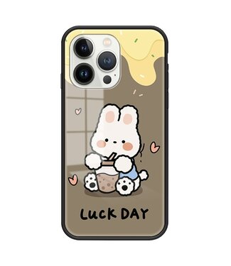 SoFetch Melk Thee Konijn Hybride Hoesje iPhone 15 Pro