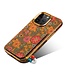 SoFetch Pasjeshouder Bloemen Hybride Hoesje voor de iPhone 15 Pro