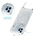 SoFetch Zilver Glitters TPU Hoesje met Koord voor de iPhone 15 Pro