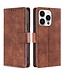 SoFetch Bruin Krokodillen Faux Leder Hoesje voor de iPhone 15 Pro