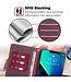 SoFetch Bordeaux Rood RFID Faux Leder Hoesje voor de iPhone 15 Pro