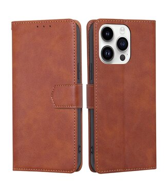 SoFetch Bruin RFID Faux Leder Hoesje iPhone 15 Pro