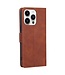 SoFetch Bruin RFID Faux Leder Hoesje voor de iPhone 15 Pro