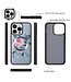 SoFetch Grijs RFID Bloemen Wallet Hoesje voor de iPhone 15 Pro