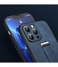 SULADA Blauw Glad Hybride Hoesje met Handriem voor de iPhone 15 Pro