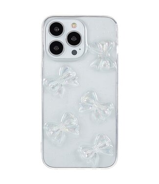 SoFetch Transparant Bowknots TPU Hoesje iPhone 15 Pro