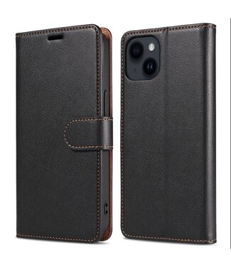 SoFetch Zwart RFID Bookcase Hoesje iPhone 15 Pro