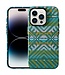 SoFetch Groen Textiel Patroon TPU Hoesje voor de iPhone 15 Pro