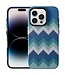 SoFetch Blauw Textiel Patroon TPU Hoesje voor de iPhone 15 Pro