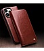 Qialino Bruin Wallet Bookcase Hoesje voor de iPhone 15 Pro