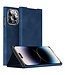SoFetch Blauw Nappa Bookcase Hoesje voor de iPhone 15 Pro
