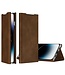 SoFetch Bruin Nappa Bookcase Hoesje voor de iPhone 15 Pro