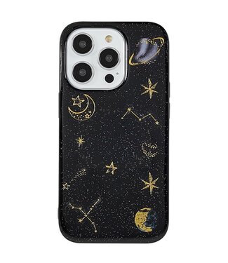 SoFetch Zwart Planeten TPU Hoesje iPhone 15 Pro