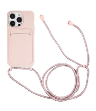 SoFetch Roze TPU Hoesje met Koord iPhone 15 Pro