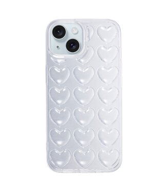 SoFetch Transparant Hartjes TPU Hoesje iPhone 15 Pro