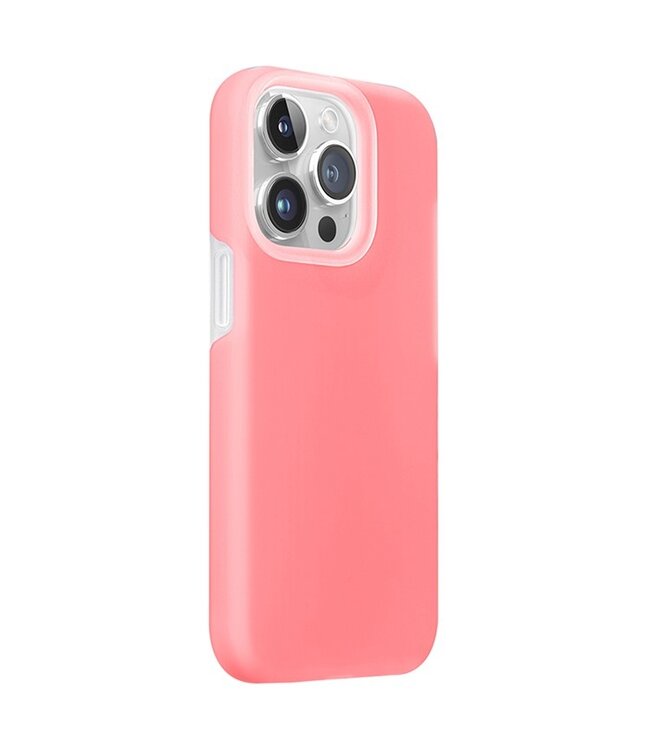 Xundd Roze Gelei Hybride Hoesje voor de iPhone 15 Pro