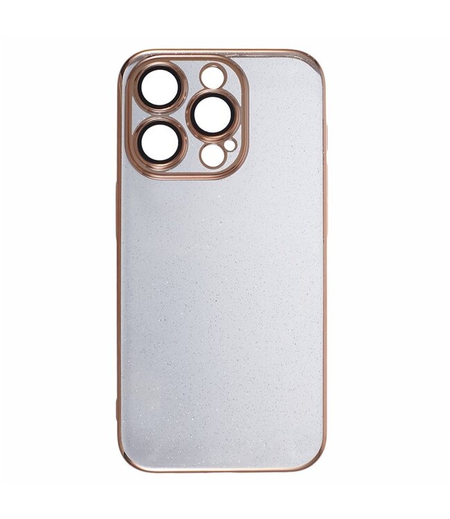 SoFetch Goud Lensbescherming Hardcase Hoesje voor de iPhone 15 Pro