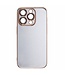 SoFetch Goud Lensbescherming Hardcase Hoesje voor de iPhone 15 Pro