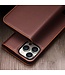 Qialino Bruin Stijlvol Flipcover Hoesje voor de iPhone 15 Pro