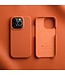 Melkco Oranje Litchee Hybride Hoesje voor de iPhone 15 Pro