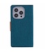 Mercury Blauw Goospery Textiel Bookcase Hoesje voor de iPhone 15 Pro