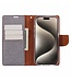 Mercury Grijs Goospery Textiel Bookcase Hoesje voor de iPhone 15 Pro